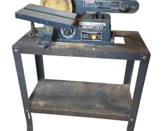 Vintage Craftsman 4 Belt 6 Disc Sander with Metal Stand