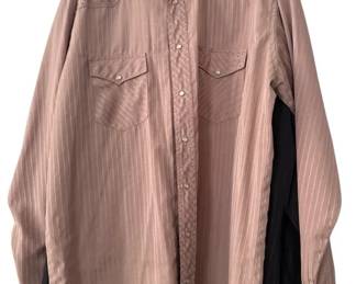 Lot of 4 Vintage Wrangler Mens Cowboy Cut Western Pearl Snap Shirts Size L