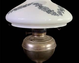 Vtg Gone With The Wind B H Oil Hurricane Lamp