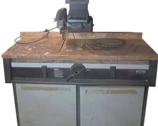 Vintage Sears Craftsman 10 Electronic Radial Arm Saw with Cabinet Model 113 Series