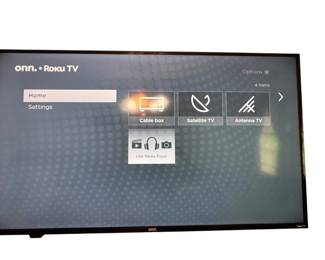 Onn Roku Tv W Remote And Wall Mount Buyers Responsibility To Remove And Bring Tools To Do So