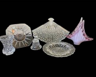 Vtg Art Glass, Federal, Anchor Hocking Glass More