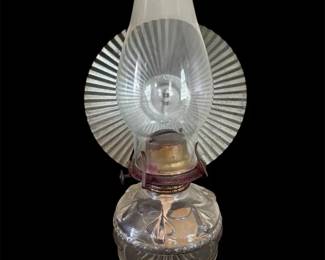 Vtg Eagle Brand Kerosene Oil Lamp