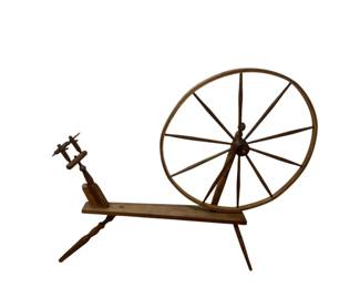 03 Handmade Wood Spinning Wheel