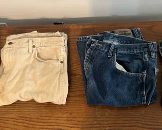 Mens Size 36 x 34 Wrangler Lee Pants w Size 38 x 34 Schmidt Pants