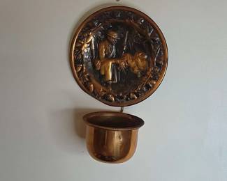 Vintage Coppercraft Guild Repousse Hunting Scene