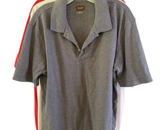 Lot of 5 The Foundry Supply Co. Mens Short Sleeve Polo Shirts Size LT