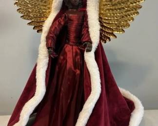 BEAUTIFUL AFRICAN AMERICAN BLACK ANGEL CHRISTMAS DECORATION
