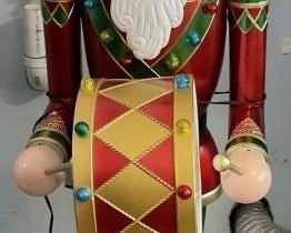 53" TALL METAL NUTCRACKER CHRISTMAS DECORATION