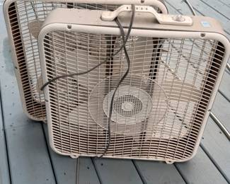 BOX FANS W 3 SPEEDS