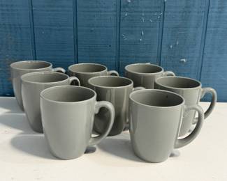 VINTAGE CORELLE COORDINATES STONEWARE MUGS x 8