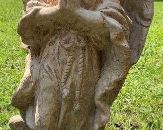 CONCRETE ANGEL GARDEN STATUE