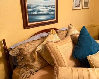 Queen Bed with headboard, frame and mattresses