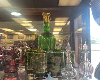 vintage decanter set