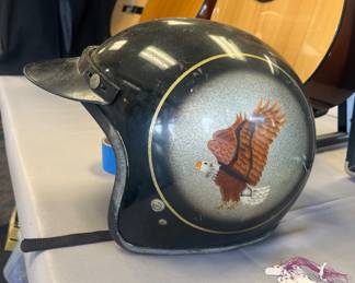 Vintage 1970's motorcycle helmet