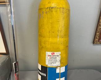 old scuba tank
