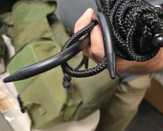 grappling hook and climbing gear bag