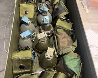 Inert practice hand grenades