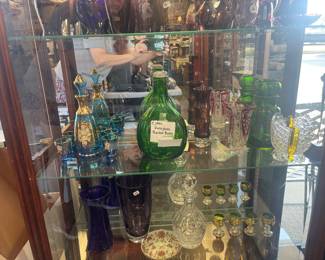 lots of glass and collectibles