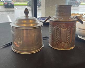Pewter and decorative mexican metal ware