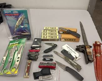 military fixed blades, bayonets, pocketknives, and more !!