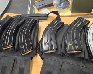 Loaded AK magazines.
