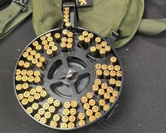 120 rd Norinko drum mag loaded and LBTC bag
