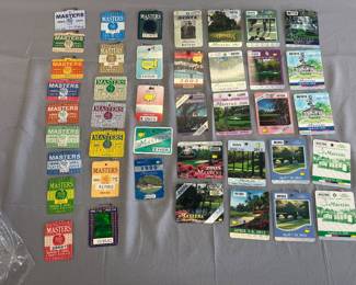 41 Masters Tournament badges lot