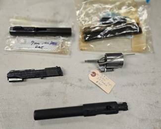 slides barrels and cylinder different firearms