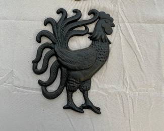 cast iron rooster