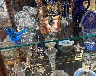 beautiful glass and fenton