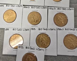 Gold Liberty Coins