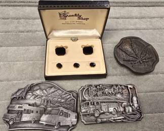 Cufflinks and Belt Buckles