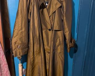 Y2K overcoat, complete with shoulder pads