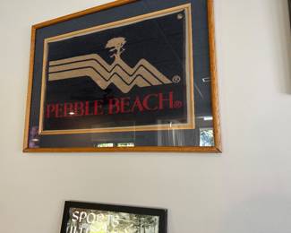 Framed pebble Beach towel