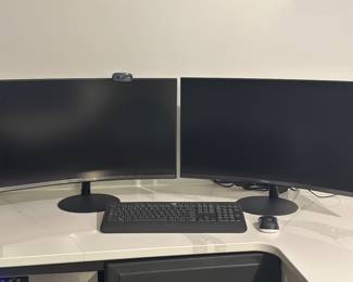 Two 27" S3 series monitors