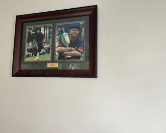 Framed photos of Payne Stewart