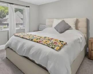 Queen bed and queen mattress