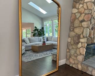 8' mirror gold frame