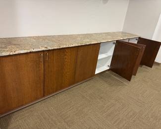 Nice wood cabinets with granite top. There are two