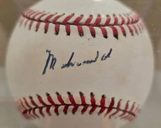 Autograhed baseball by Muhammad Ali. Only one thing that he collected with Ali's autograph.
