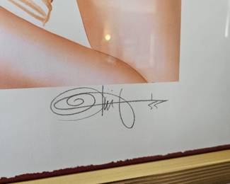 Many signed & framed pinup art by artist OLIVIA De Berardinis.