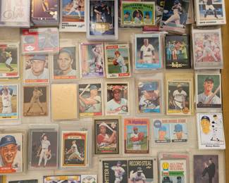 1,000's of vintage baseball cards, many autographed.