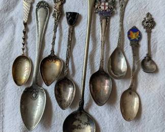 Two Sterling Vintage Spoons  More