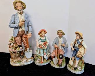 Vintage HOMCO Bisque Porcelain Figurines