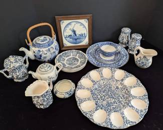 Variety Of Blue Pattern Items