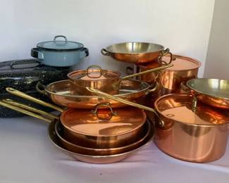 Copper Colored Pots  Pans