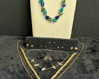 Vintage Necklace with Matching Earrings  More