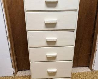 Five Drawer Painted Wooden Dresser