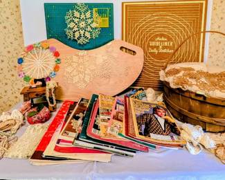 Vintage Harlan Guide Liner Doily Stretcher Board  Tatting Craft Lot